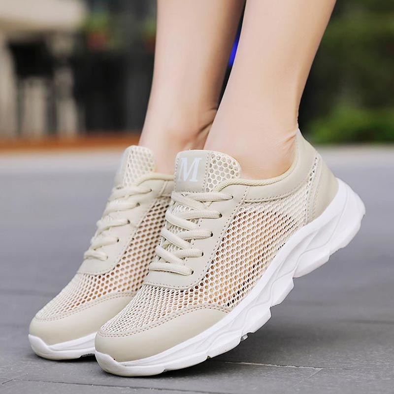 Men'S Grooming Pictures - Verão respirável tênis feminino malha sapatos