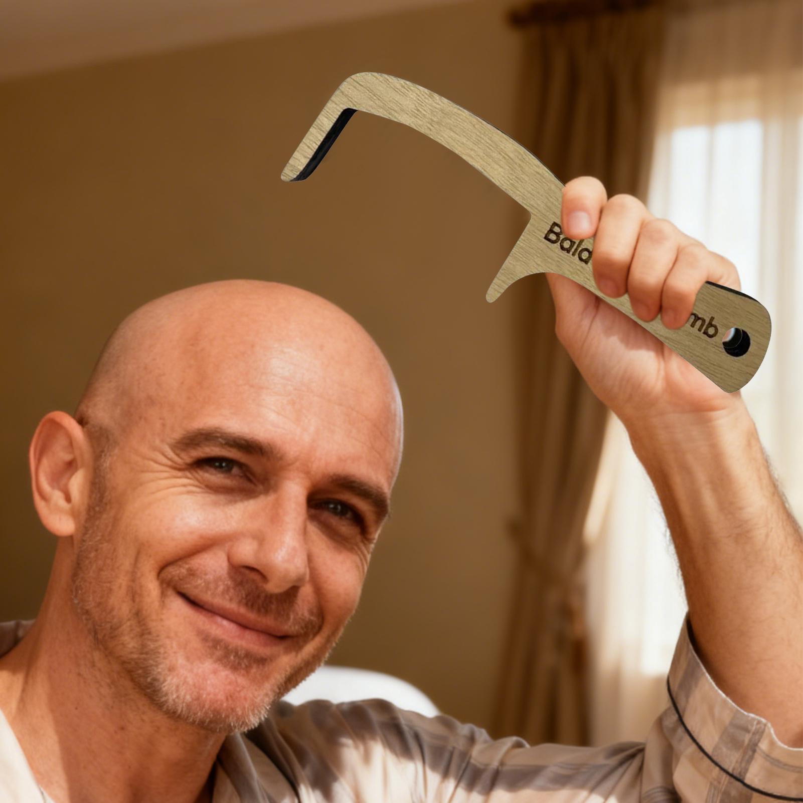 Homem careca pente engraçado b - Men'S Grooming Tool avaliação e preço
