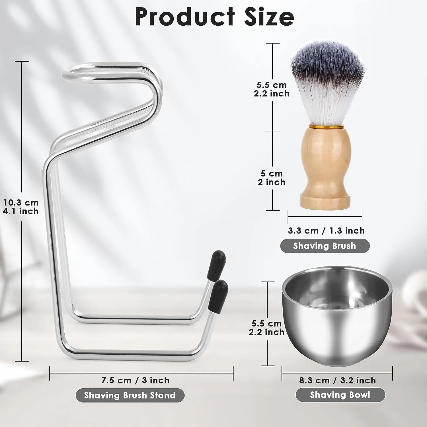 Aço inoxidável masculino barbe - Shaving Bowl Soap avaliação e preço