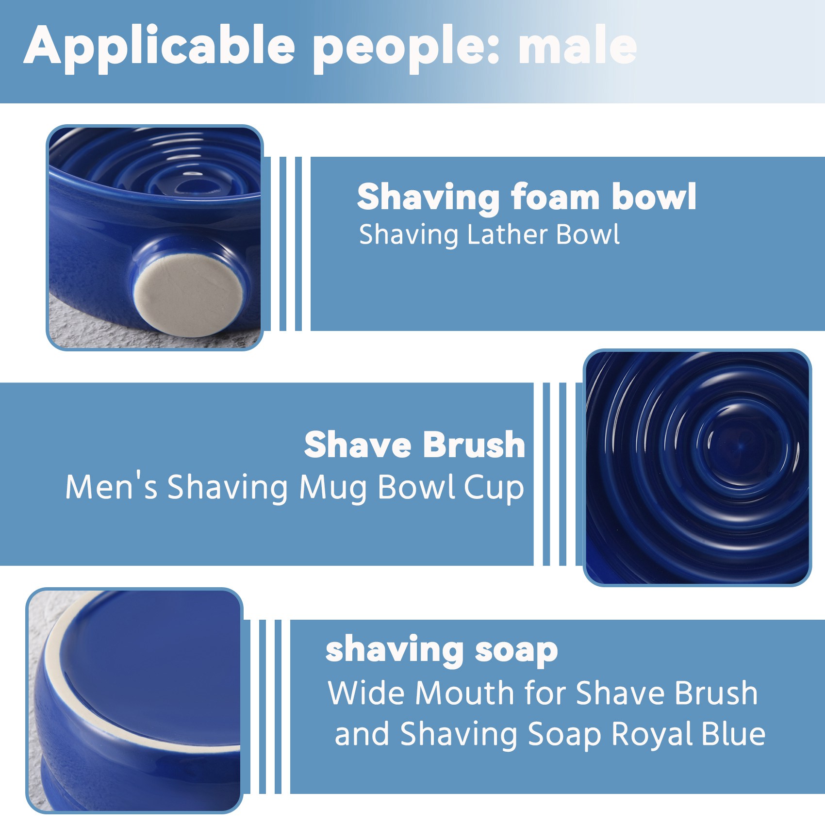 YCOC - Caneca de barbear mascu - Shaving Bowl Soap avaliação e preço