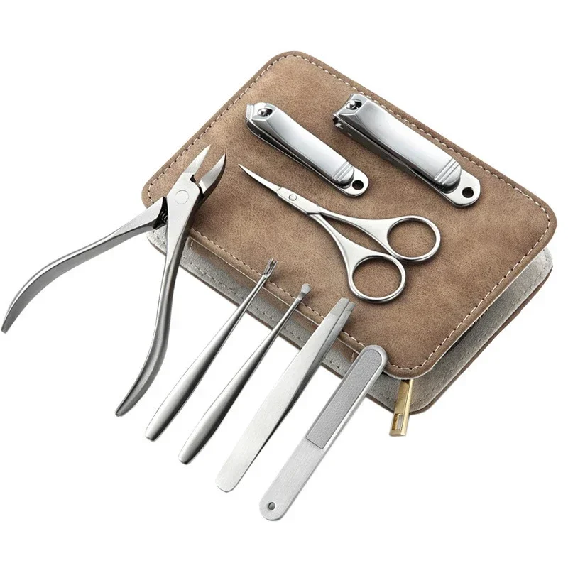 8/12 pçs kit de manicure profi - Men'S Grooming Tool avaliação e preço