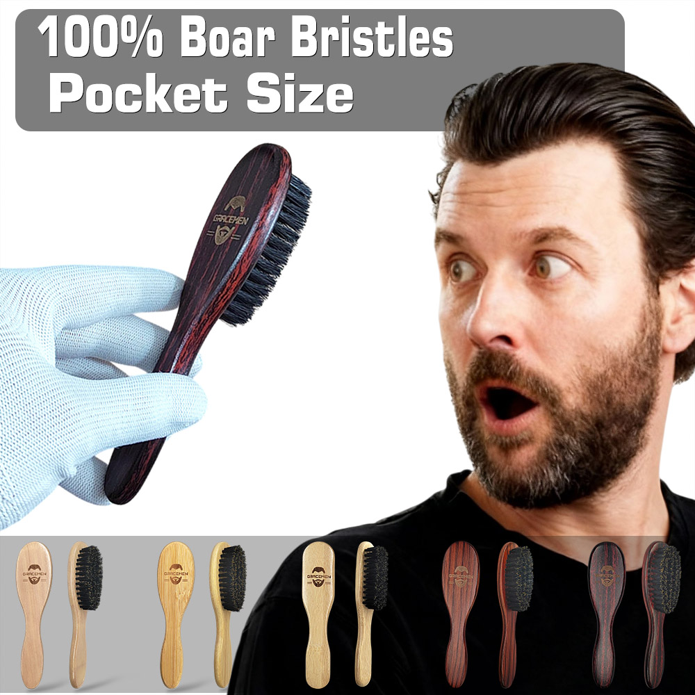 Mini Escova de Barba com Cerda - Men'S Grooming Pictures avaliação e preço