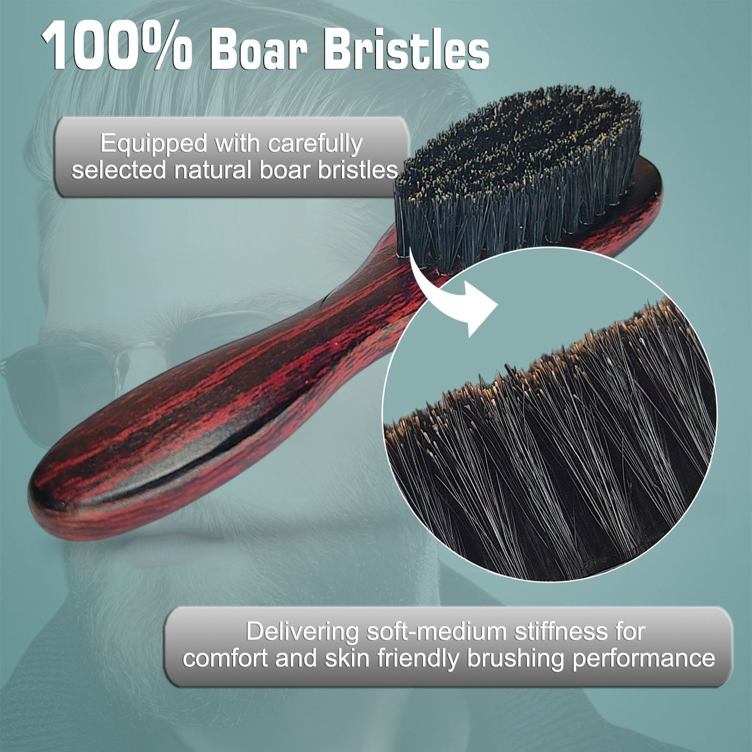 Mini Escova de Barba com Cerda - Men'S Grooming Pictures avaliação e preço